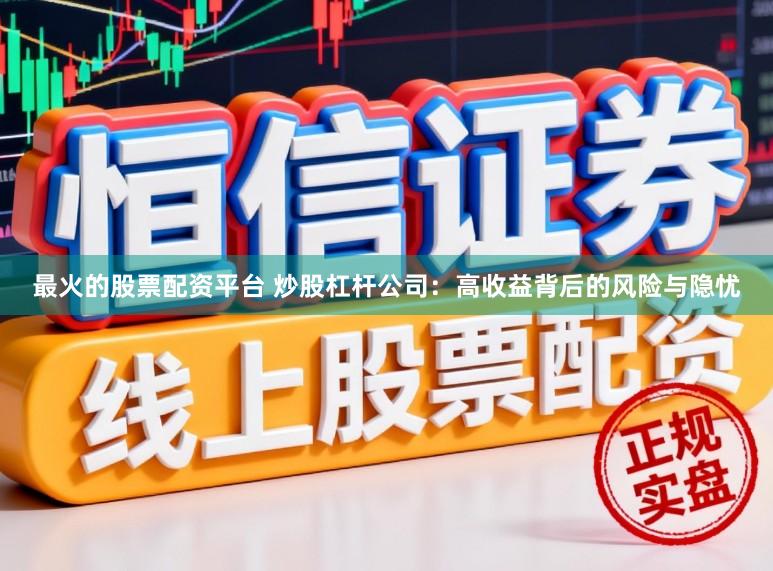 最火的股票配资平台 炒股杠杆公司:高收益背后的风险与隐忧